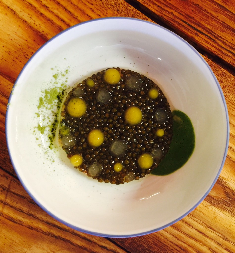 Caviar et langoustines