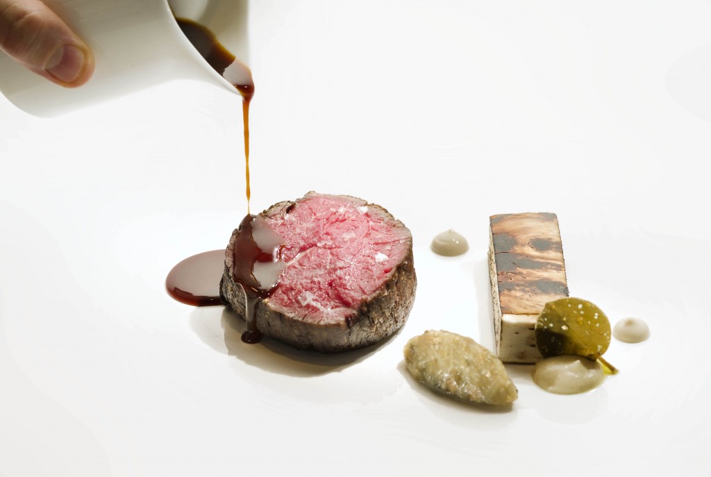 Wagyu beef tenderloin, smoked eggplant,colatura di alici