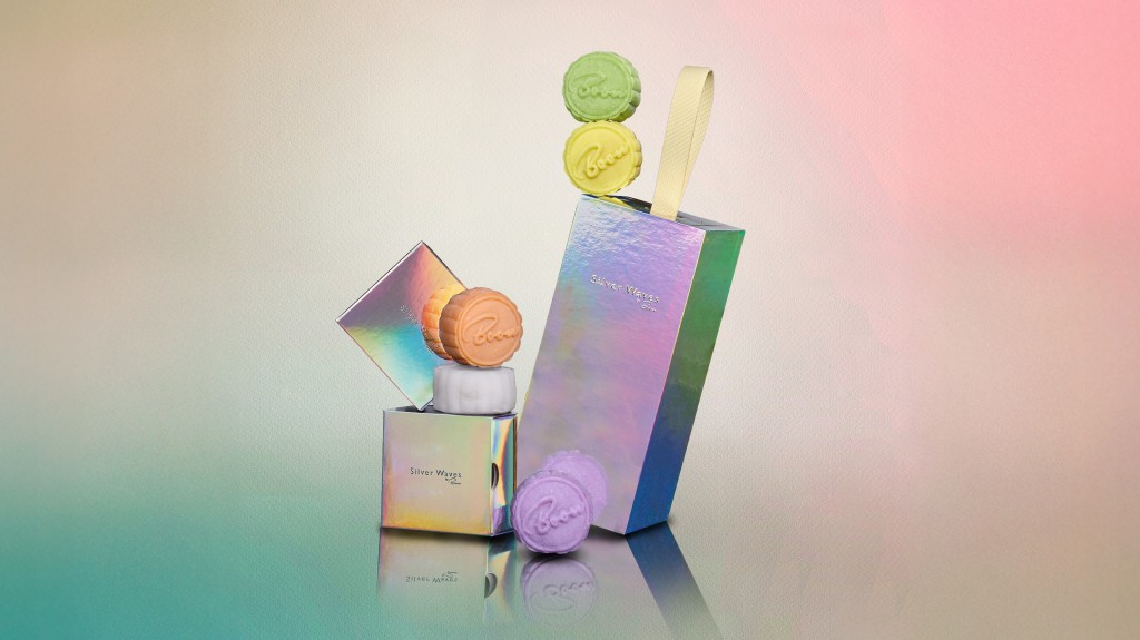 Silver Waves by Boon_Snow Skin Mooncake_box 5 pcs