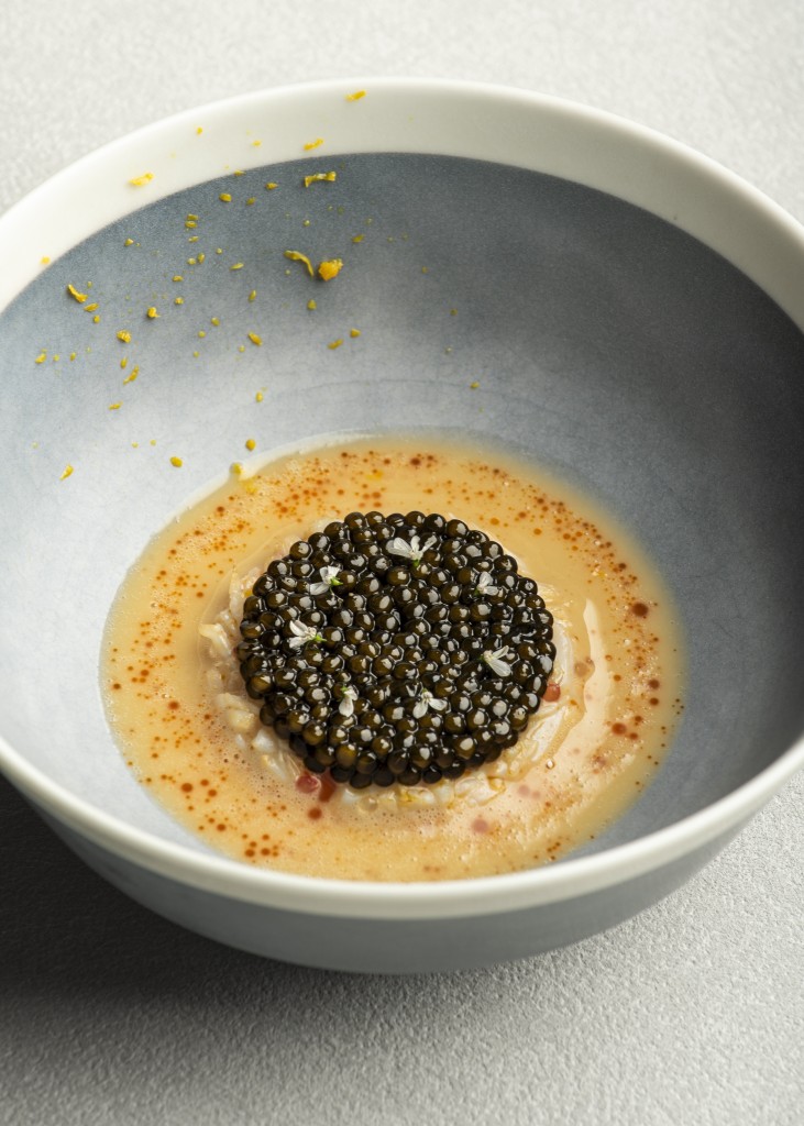 8. Brown crab from Roscoff, Brittany topped with Kristal caviar from Maison Kaviari_
