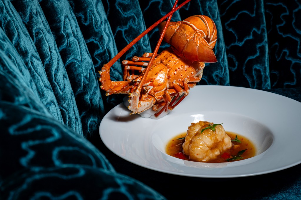 Wok-fried Phuket lobster with Thai basil and Shacha sauce